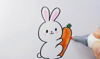 怎样画小兔子 画小白兔简笔画